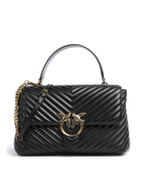 Pinko Love Lady Puff Big Borsa a mano nero/antique gold