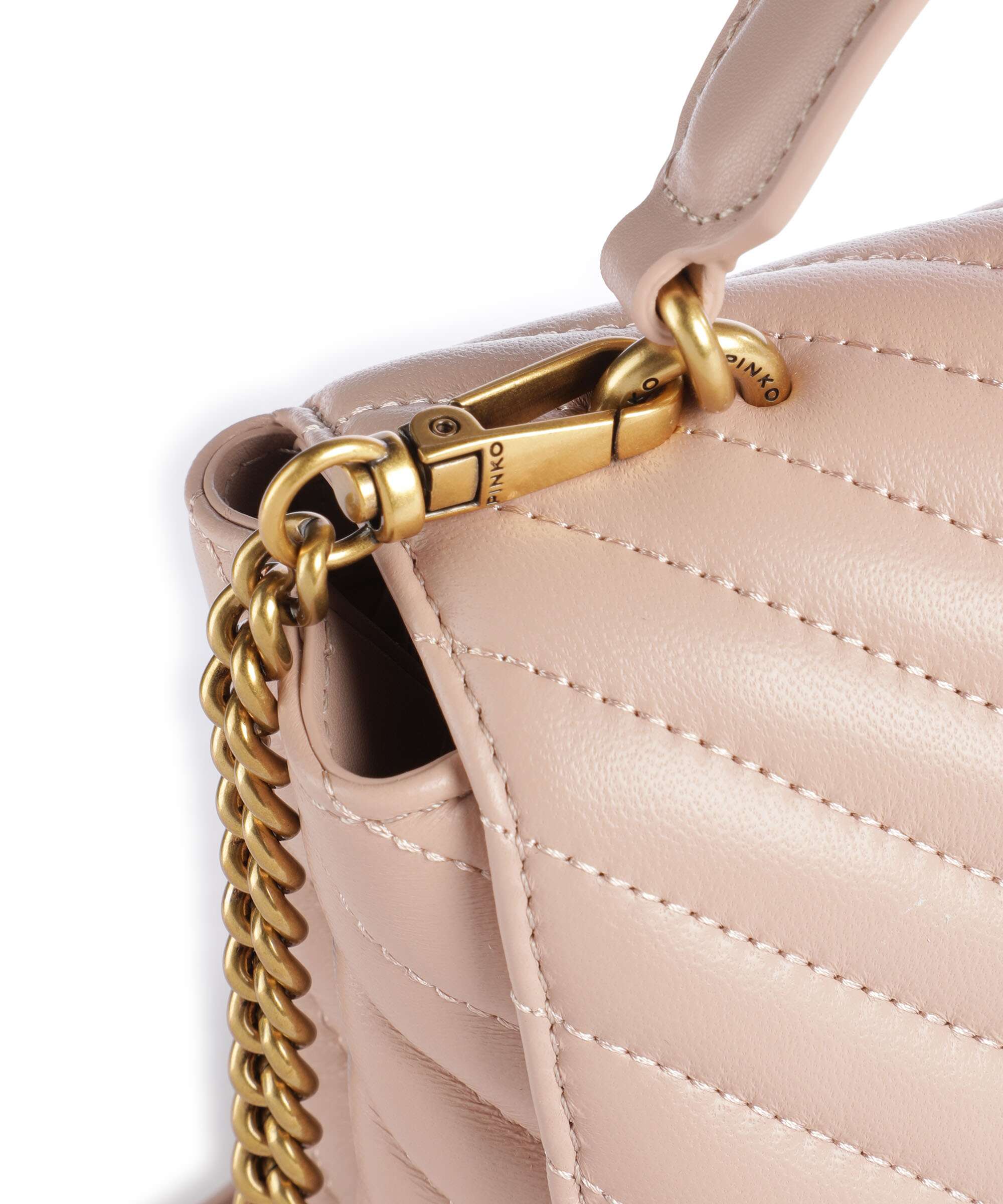 Pinko Love Lady Puff Mini Handbag cipria/antique gold