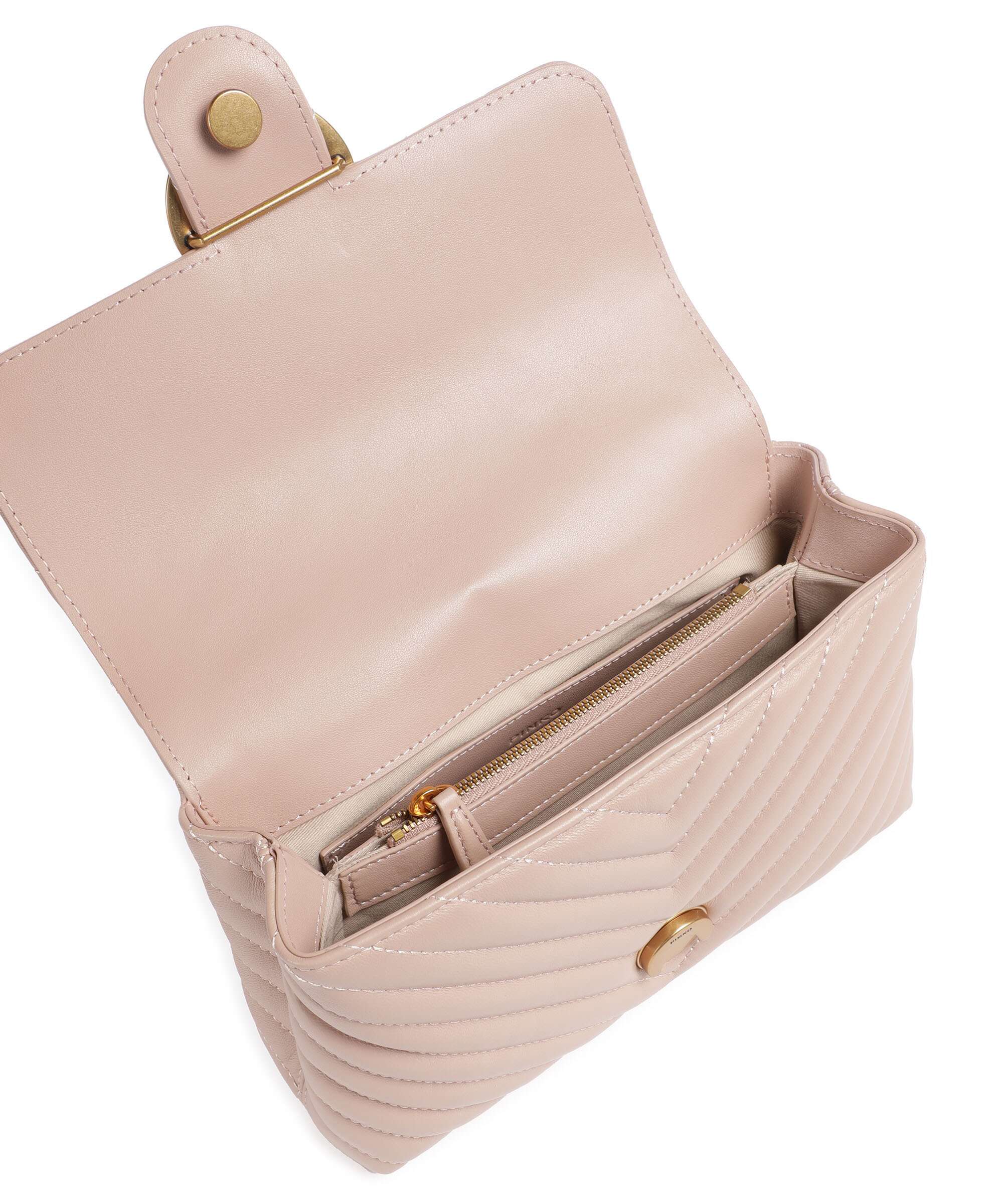 Pinko Love Lady Puff Mini Handbag cipria/antique gold