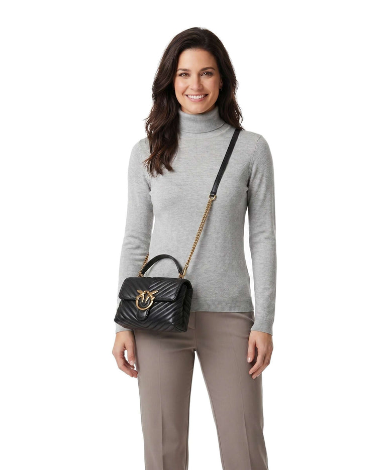 Pinko Love Lady Puff Mini Handbag nero/antique gold