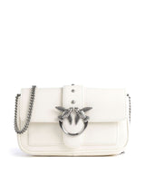 Pinko Love One Pocket Wallet bianco seta/old silver