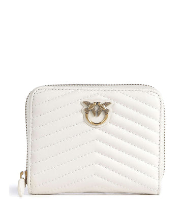 Pinko Taylor Portafoglio bianco seta/antique gold