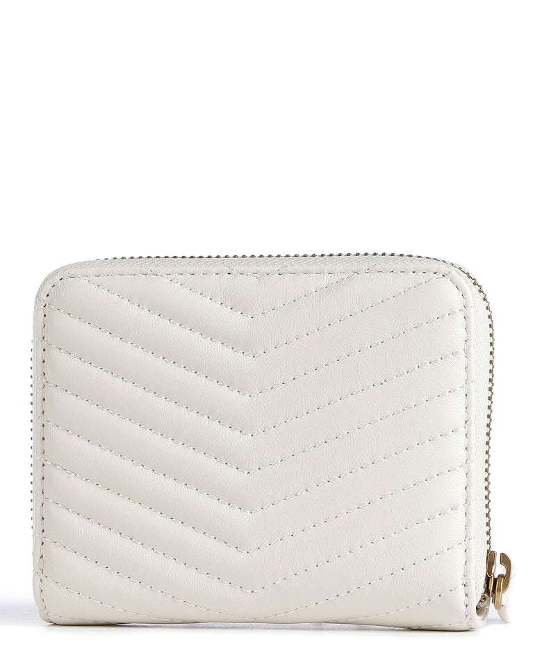 Pinko Taylor Wallet bianco seta/antique gold