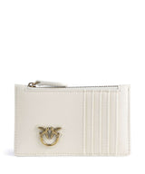 Pinko Airone Porta carte di credito bianco seta/antique gold