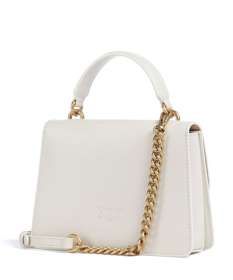 Pinko Love One Mini Handbag bianco seta/antique gold