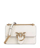 Pinko Love One Mini Borsa a spalla bianco seta/antique gold