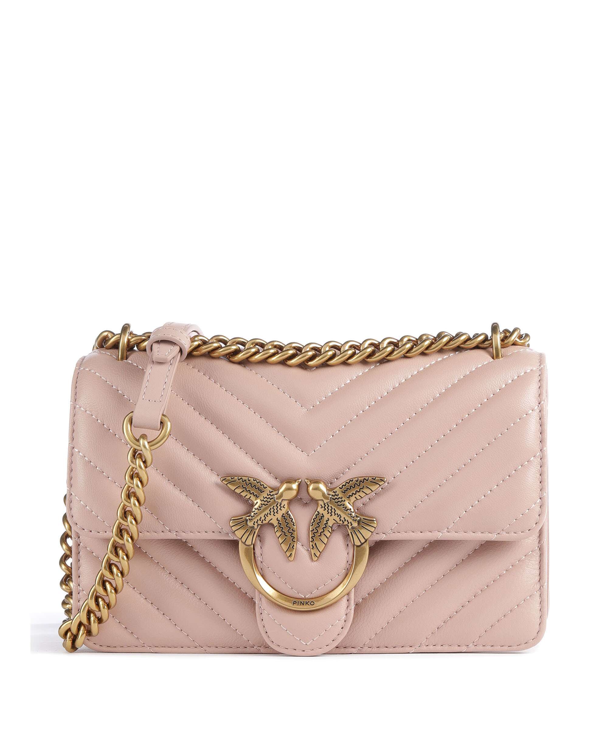 Pinko Love One Mini Shoulder bag cipria/antique gold
