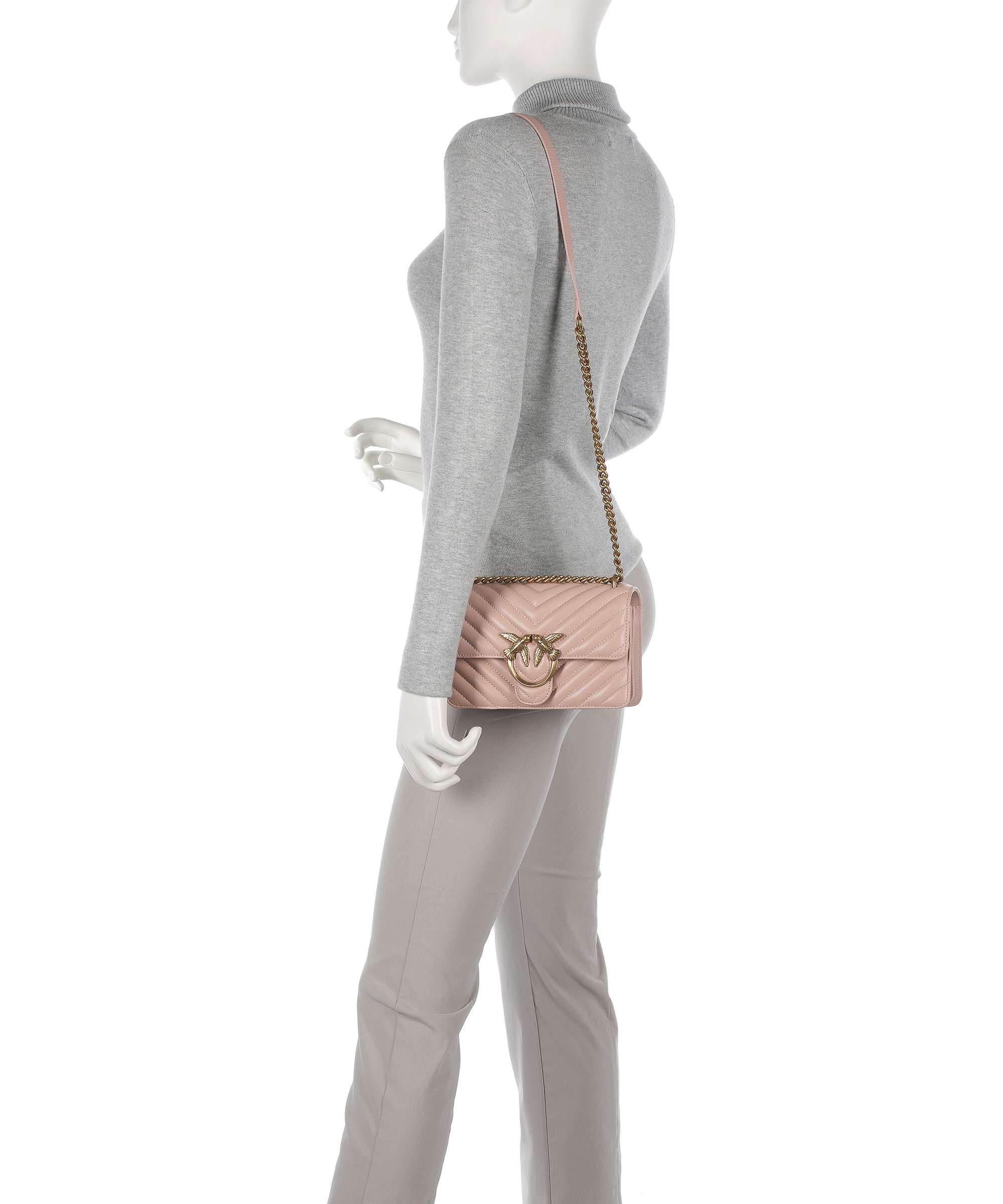 Pinko Love One Mini Shoulder bag cipria/antique gold