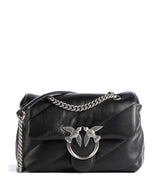 Pinko Love Puff Mini Borsa a spalla nero/old silver