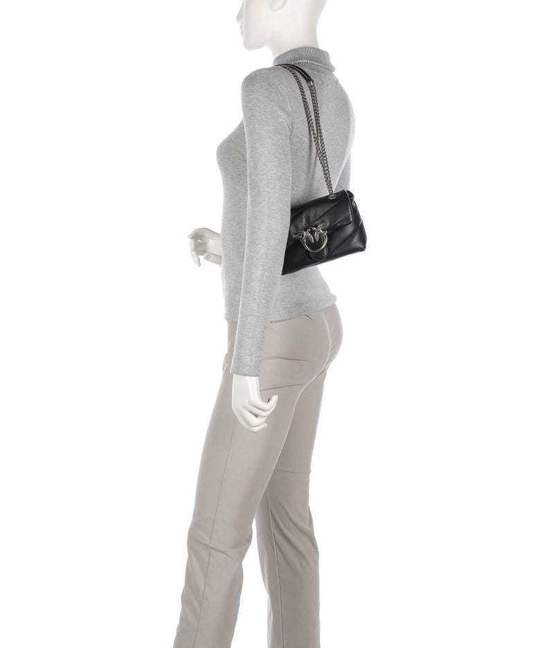 Pinko Love Puff Baby Shoulder bag nero/old silver