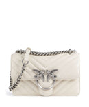 Pinko Love One Mini Shoulder bag bianco seta/old silver