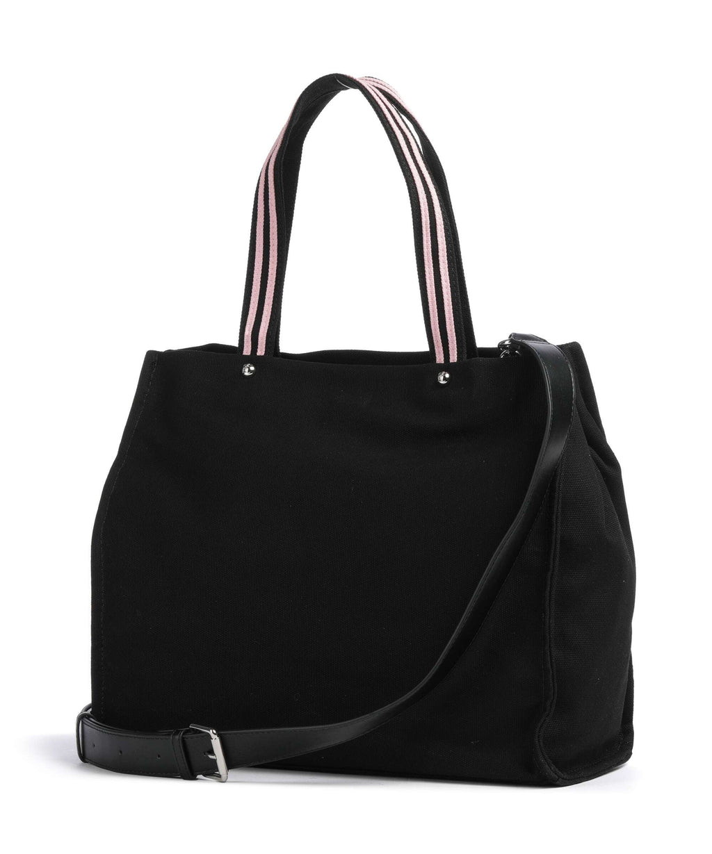 Juicy Couture Iris Patch Canvas L Tote bag black/juicy pink