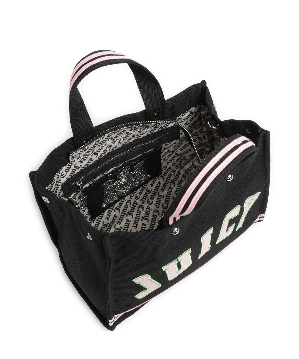 Juicy Couture Iris Patch Canvas M Handbag black/juicy pink