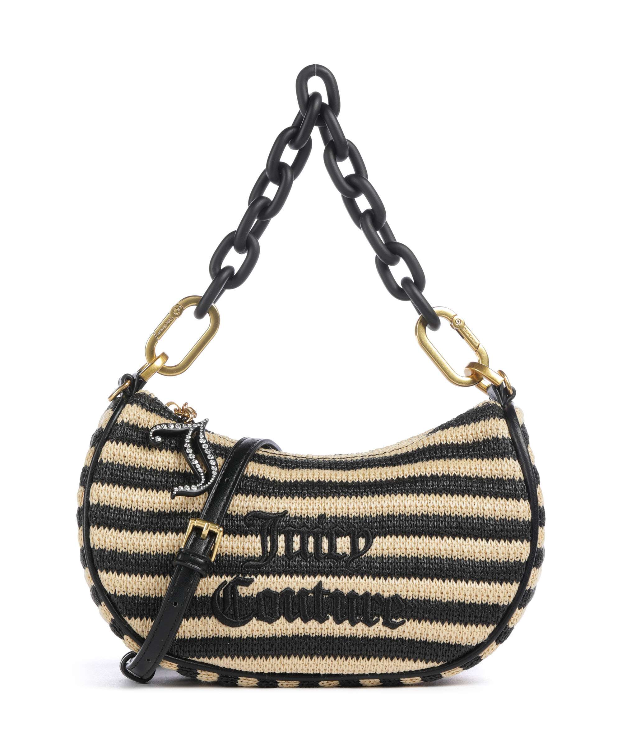 Juicy Couture Blossom Straw S Shoulder bag black/natural