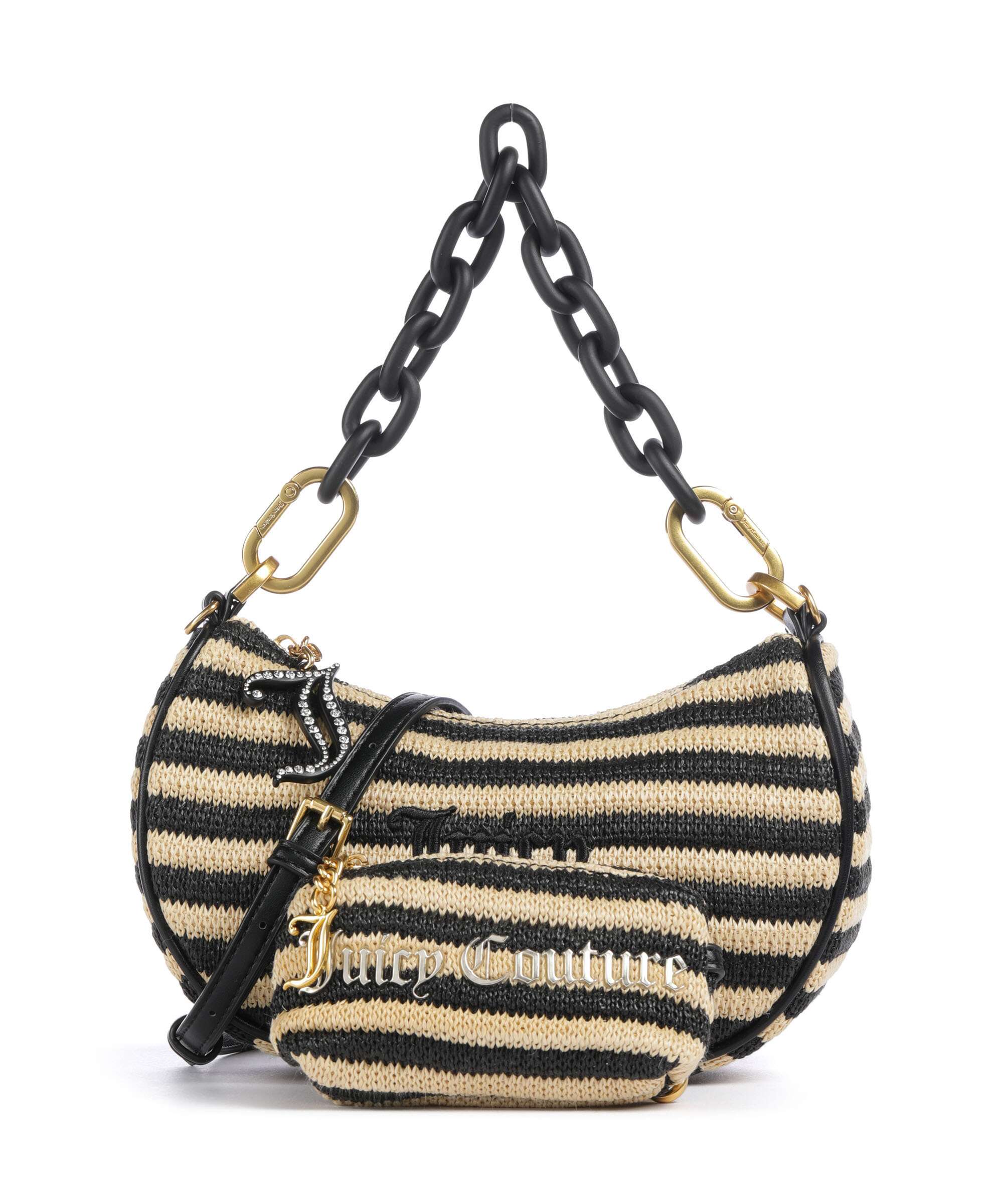 Juicy Couture Blossom Straw S Shoulder bag black/natural