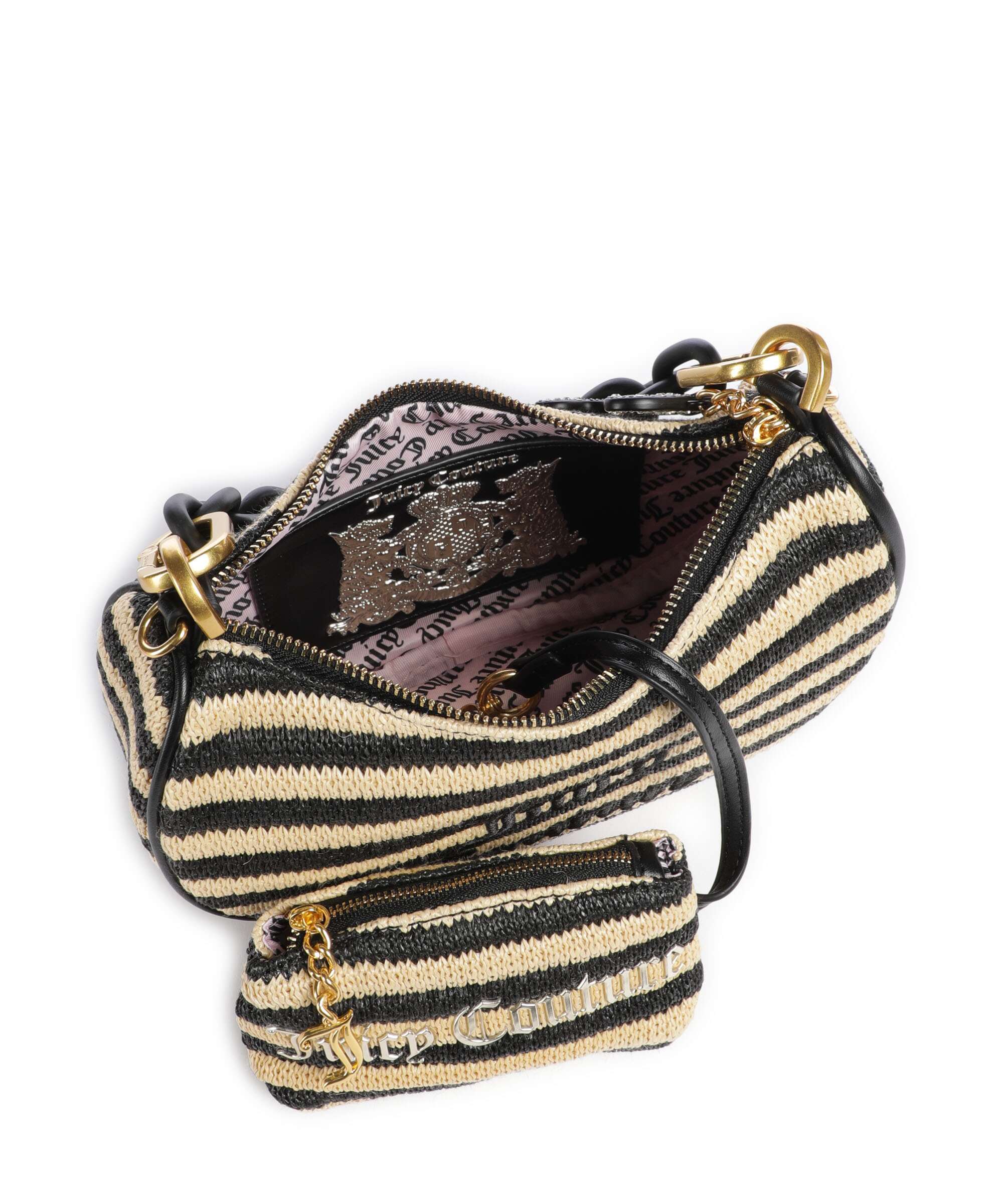 Juicy Couture Blossom Straw S Shoulder bag black/natural