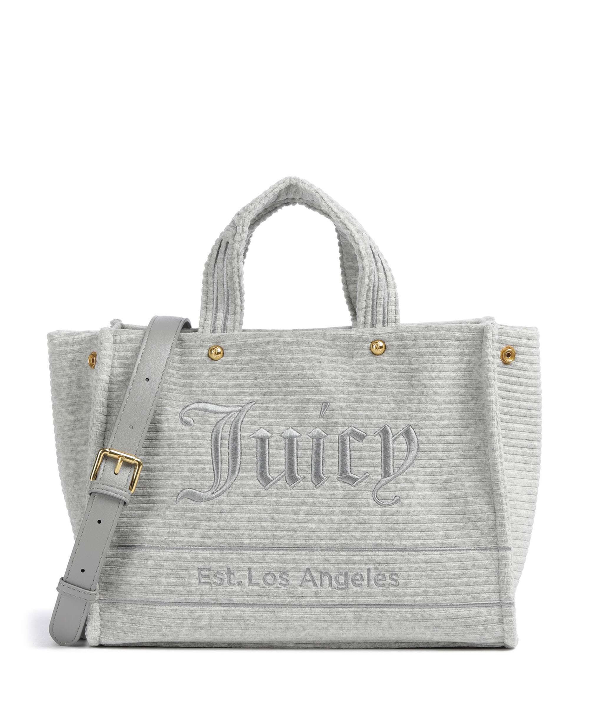Juicy Couture Iris Velvet M Handbag silver marl