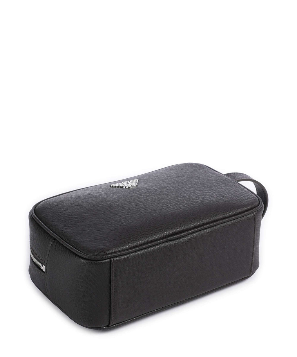 Emporio Armani Saffiano Animation Toiletry bag ebony