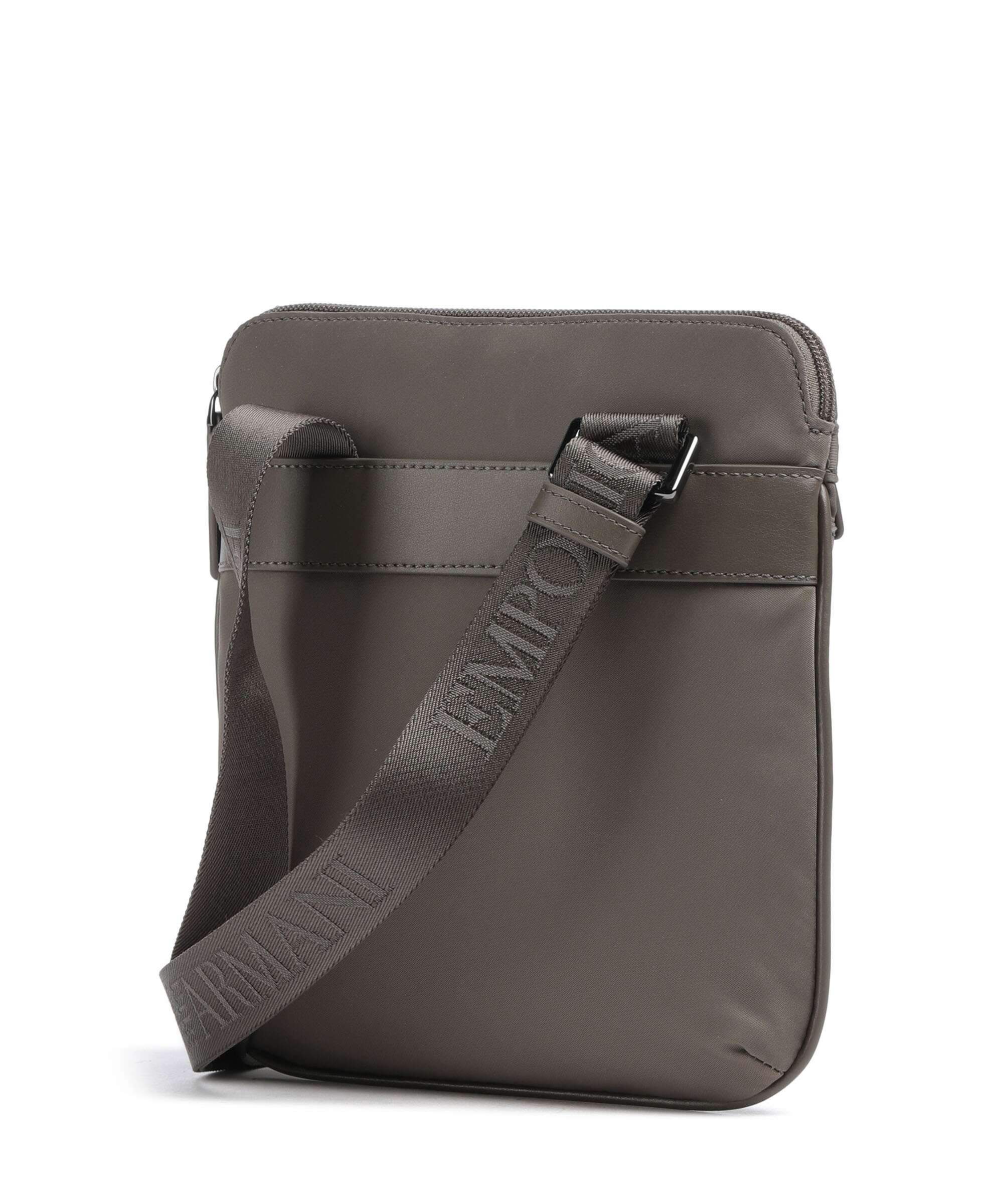 Emporio Armani Recycled Nylon Crossbody bag major brown