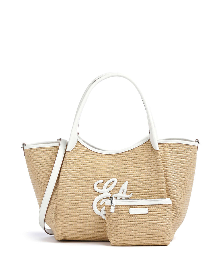 Emporio Armani Durini 24 M-L Tote bag naturale/bianco