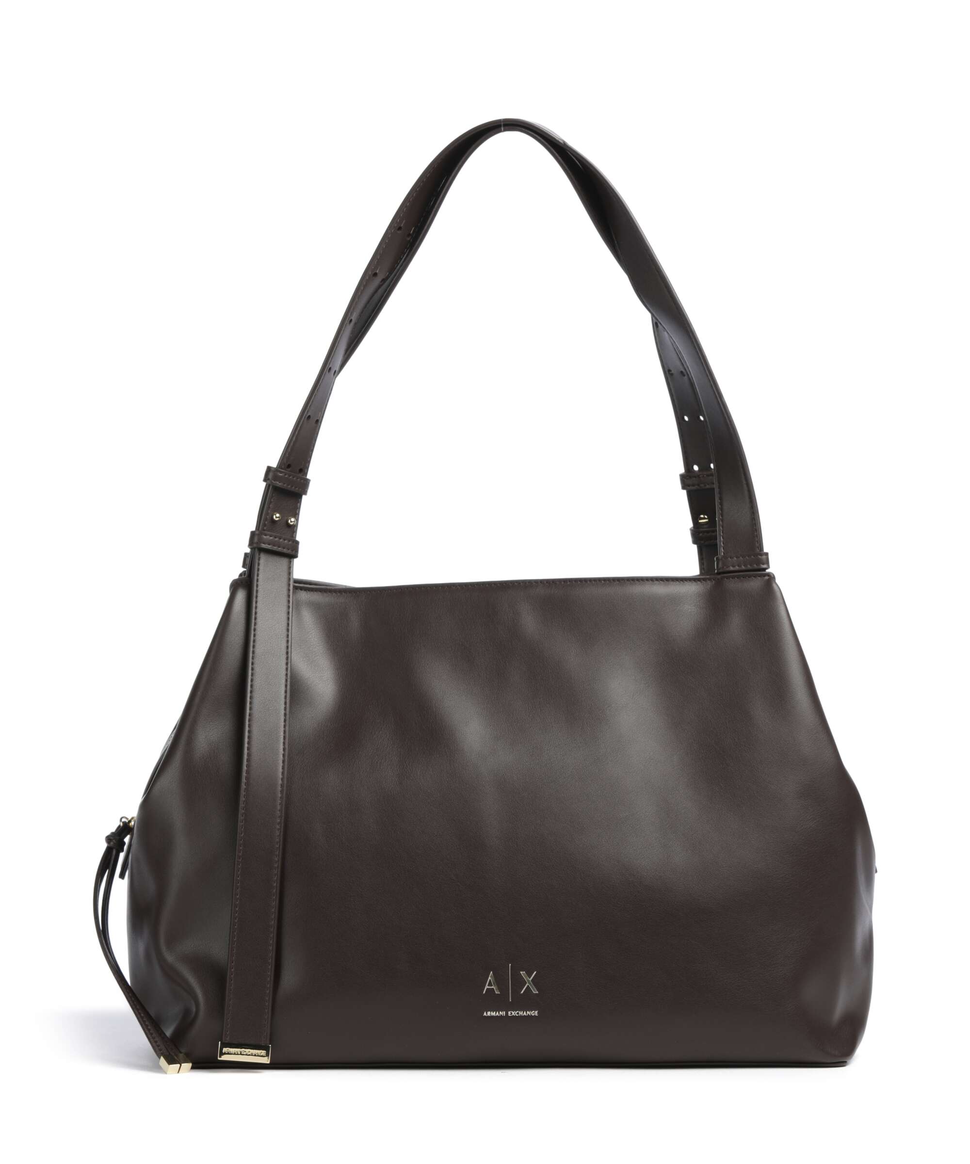 Armani Exchange Alice M Borsa hobo pelle sintetica saline clay