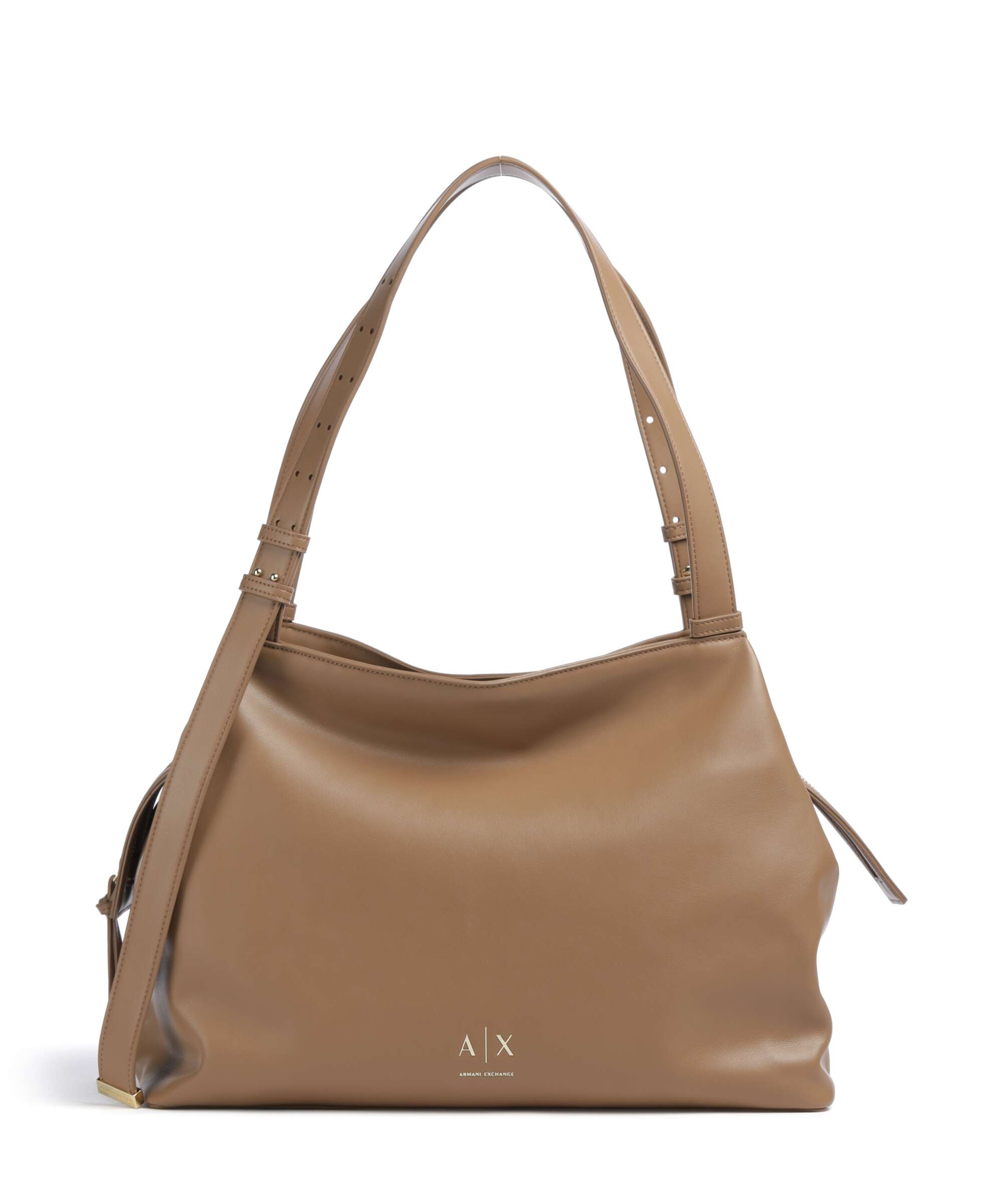 Armani Exchange Alice M Borsa hobo pelle sintetica saline clay
