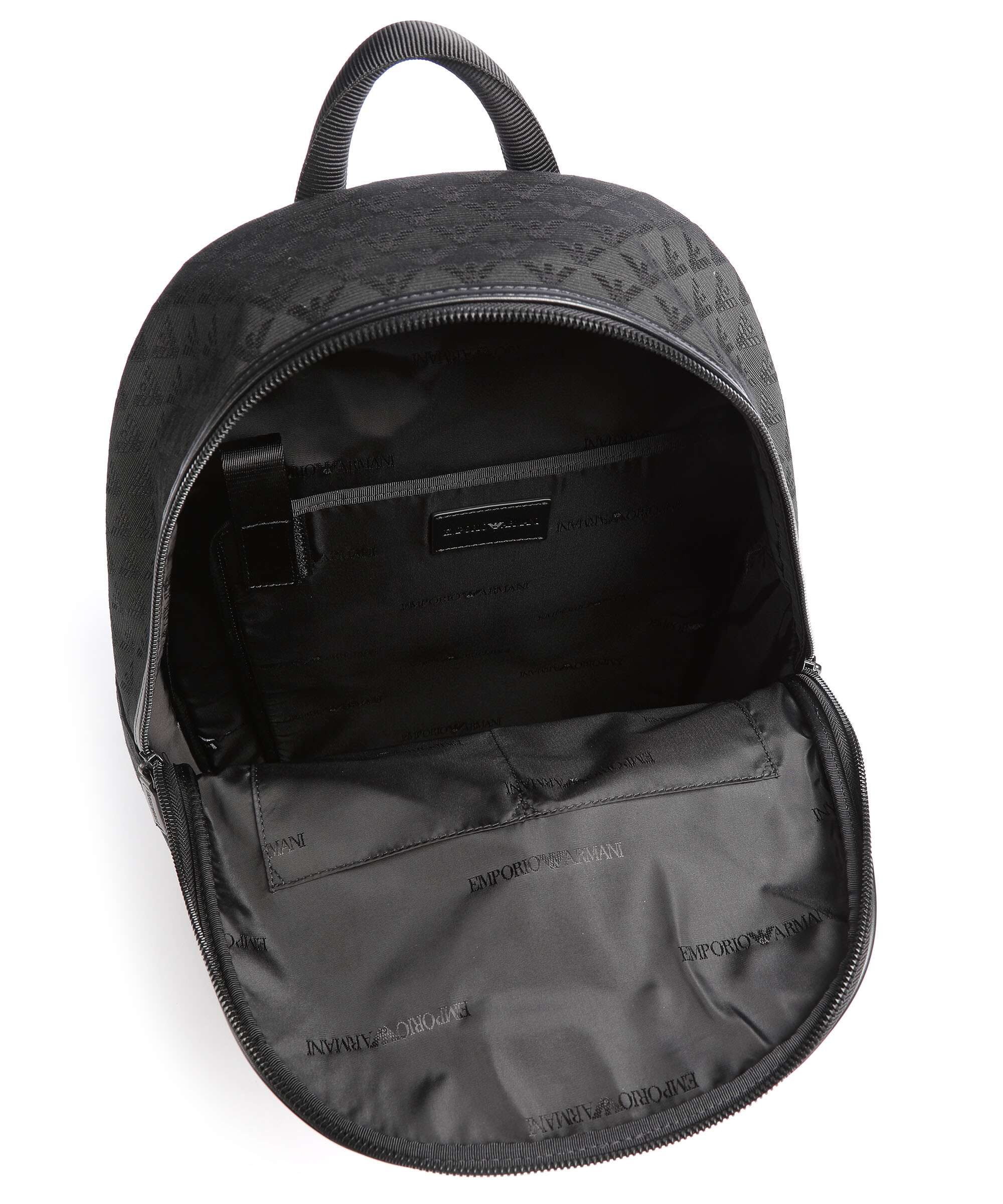 Emporio Armani Omnia Jacquard Backpack black