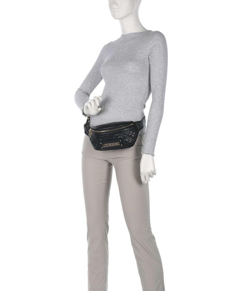 Love Moschino Quilted Belt bag nero
