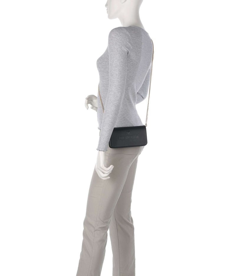 Love Moschino Love Embossed Crossbody bag nero