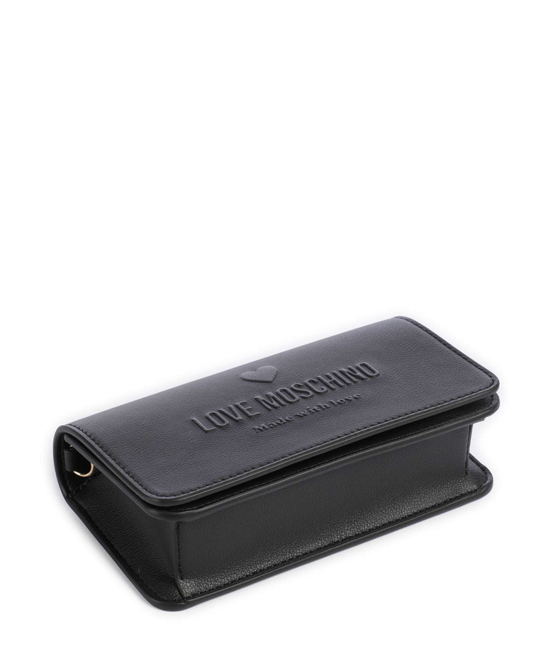 Love Moschino Love Embossed Crossbody bag nero