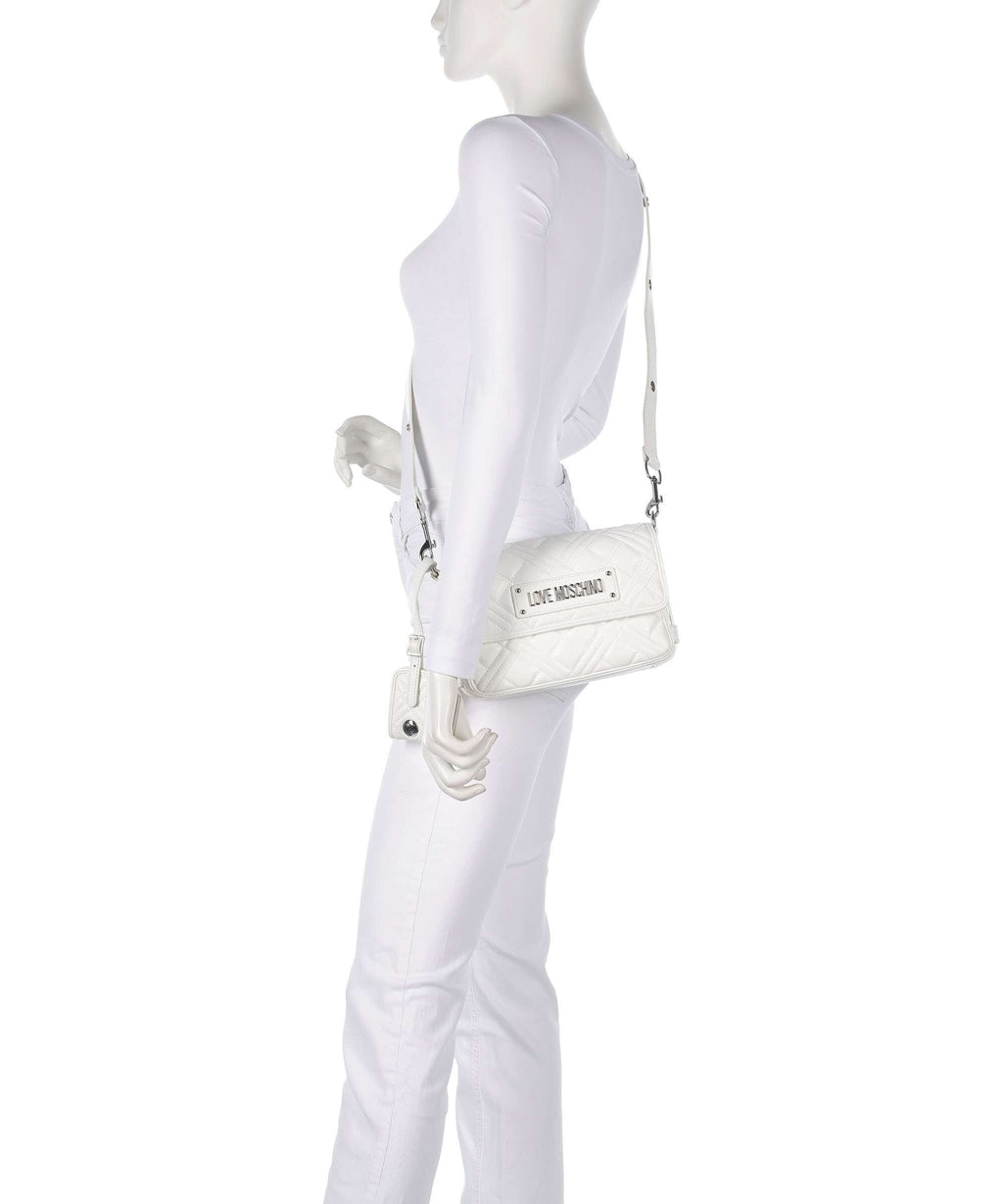 Love Moschino Quilted Crossbody bag bianco