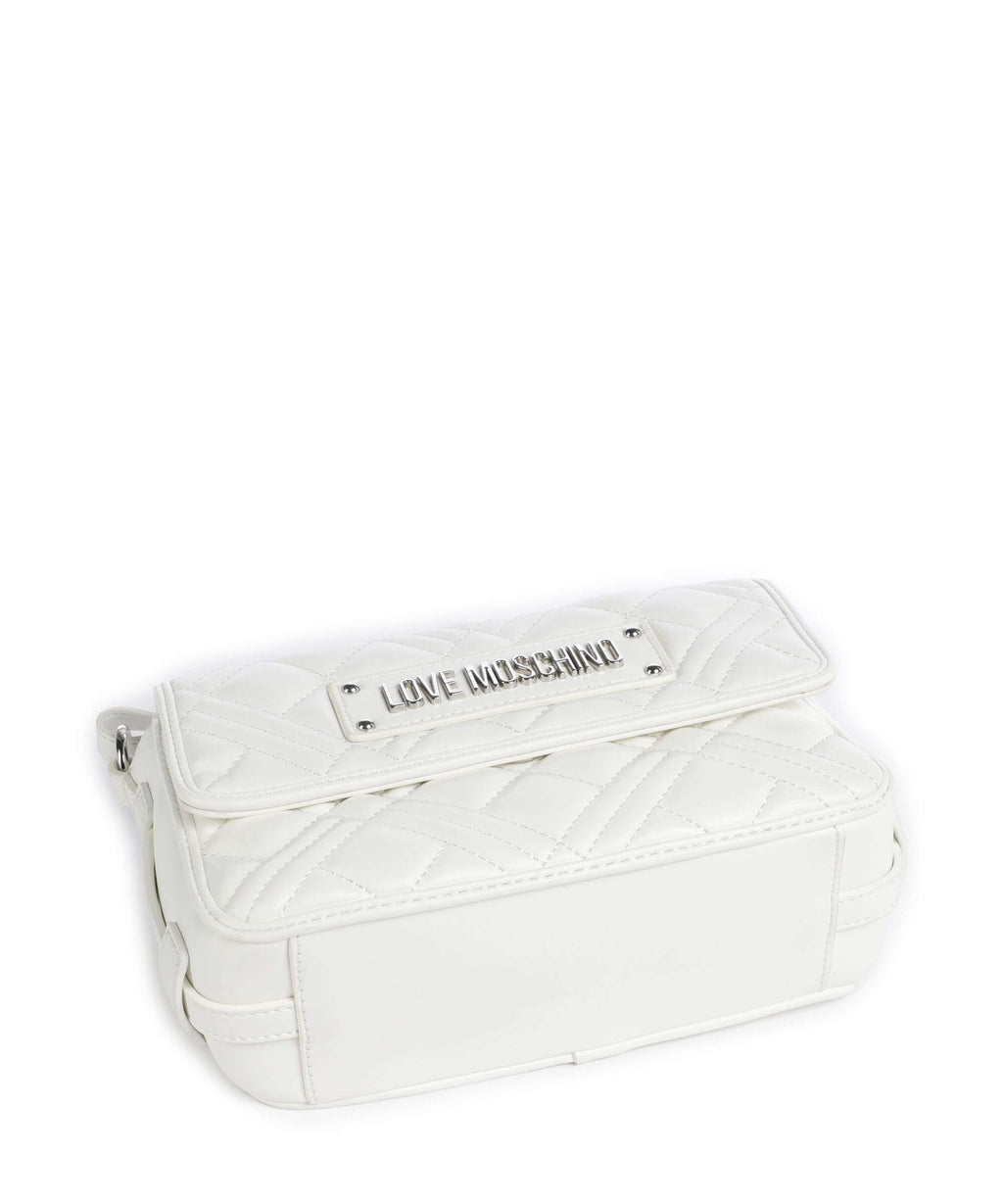 Love Moschino Quilted Crossbody bag bianco