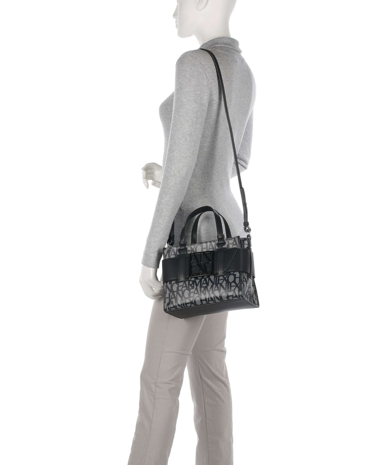 Armani Exchange Susie M Handbag beige/black