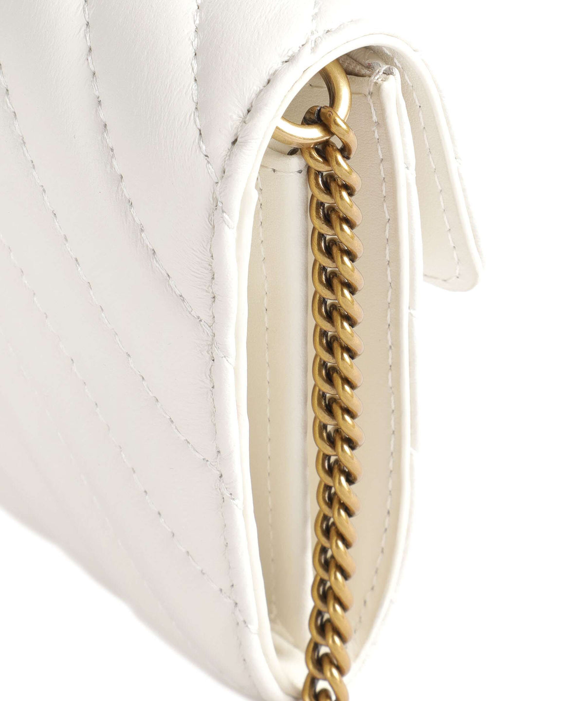 Pinko Love One Wallet bianco seta/antique gold