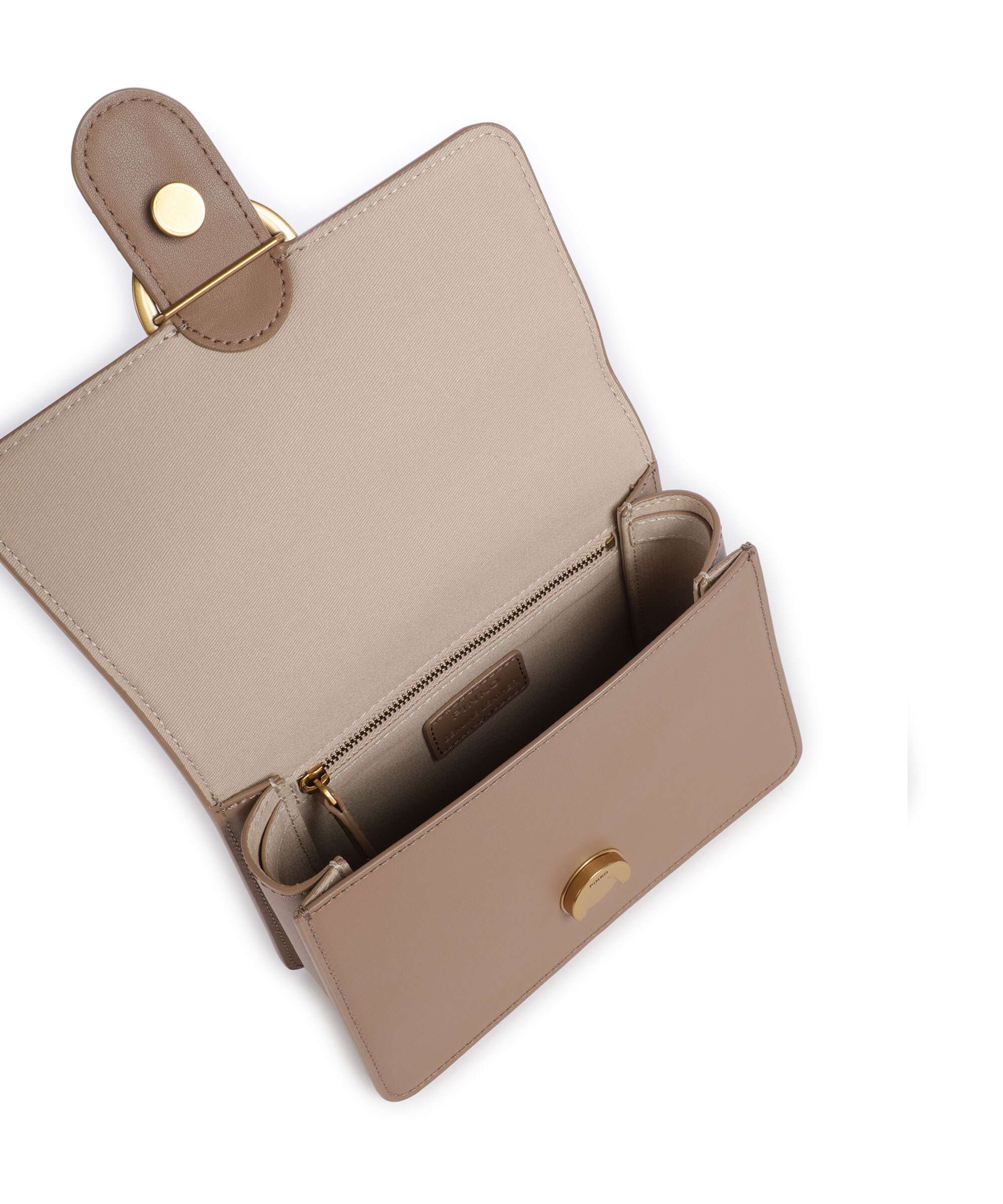 Pinko Love One Mini Handbag biscotto zenzero/antique gold