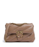 Pinko Love Puff Classic Borsa a spalla biscotto zenzero/antique gold