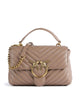 Pinko Love Lady Puff Mini Borsa a mano biscotto zenzero/antique gold