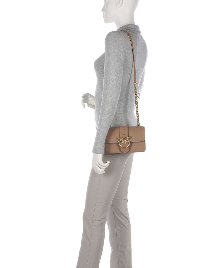 Pinko Love One Mini Crossbody bag biscotto zenzero