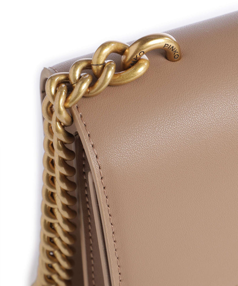 Pinko Love One Mini Crossbody bag biscotto zenzero