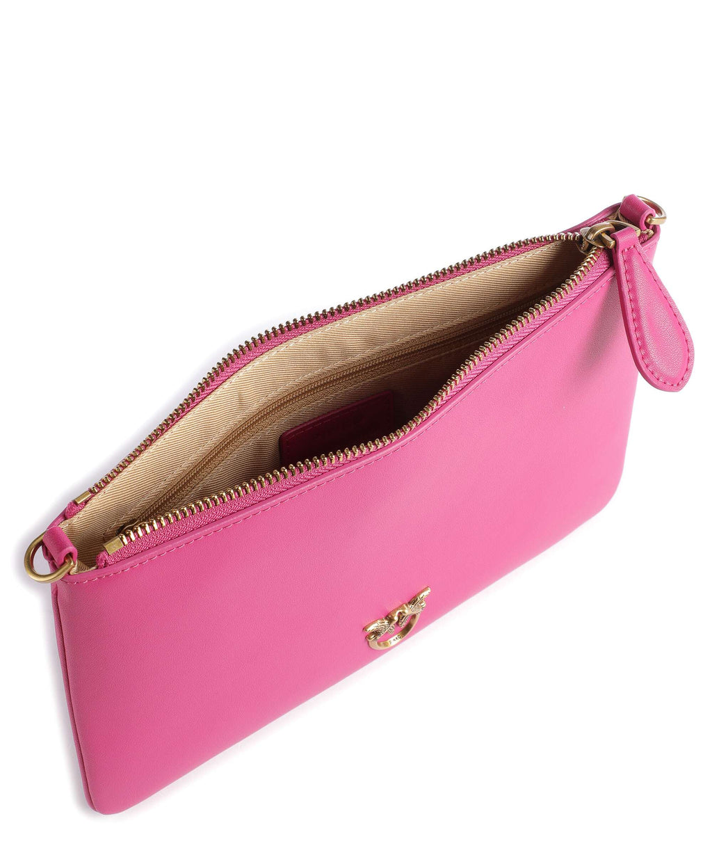 Pinko Flat Classic Crossbody bag pink pinko/antique gold