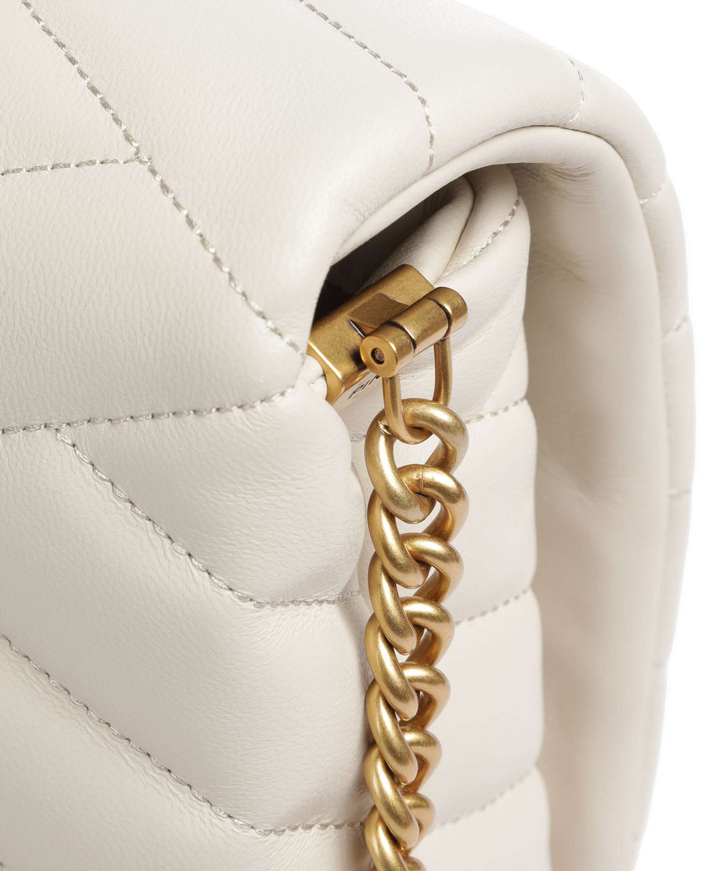Pinko Love Click Puff Classic Crossbody bag bianco