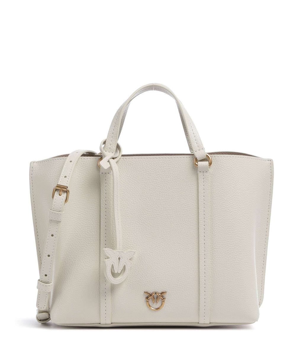 Pinko Carrie Classic Handbag bianco seta/antique gold
