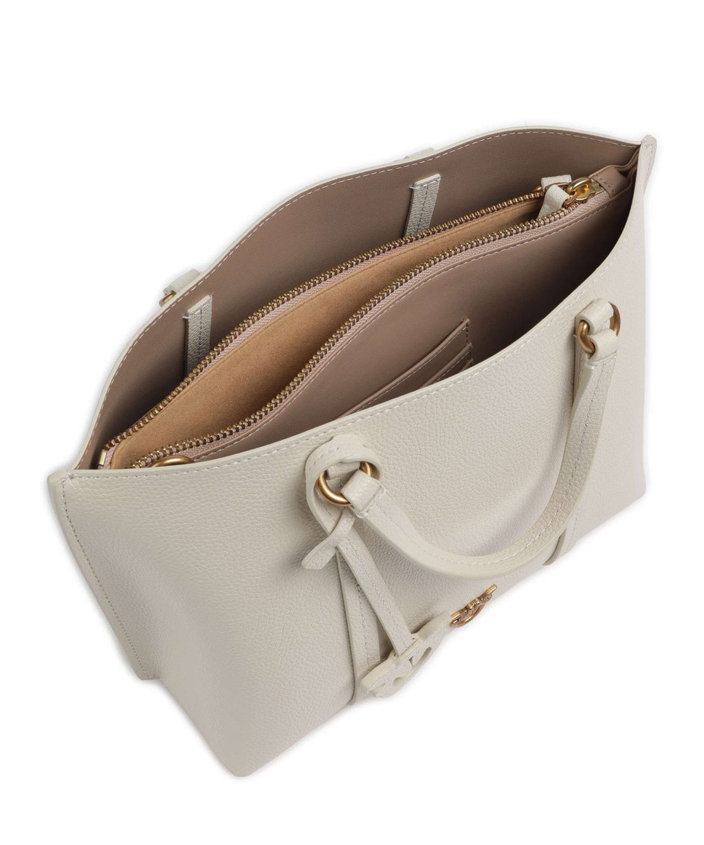 Pinko Carrie Classic Handbag bianco seta/antique gold