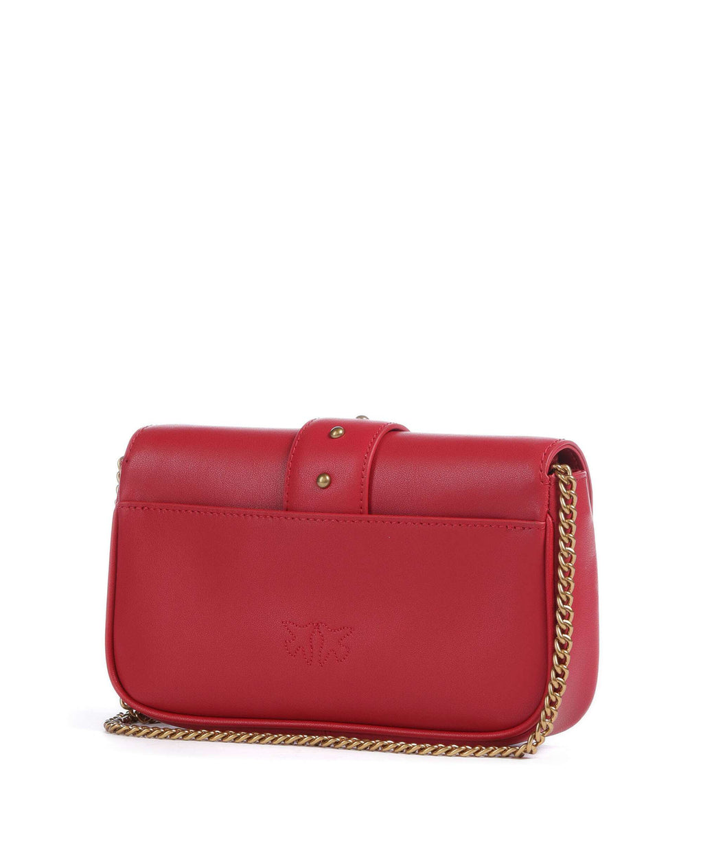 Pinko Love One Pocket Crossbody bag rosso/antique gold