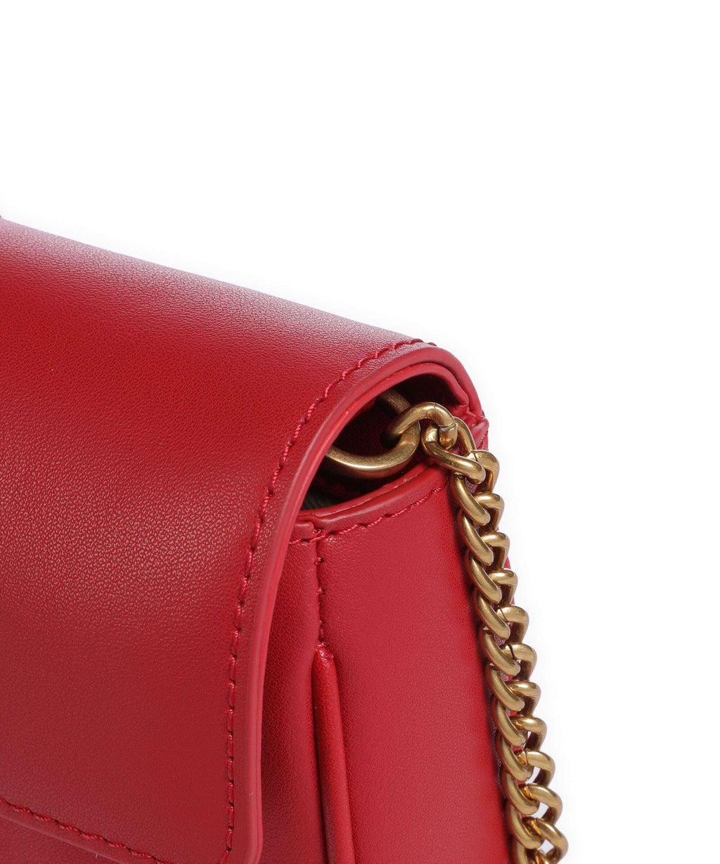 Pinko Love One Pocket Crossbody bag rosso/antique gold