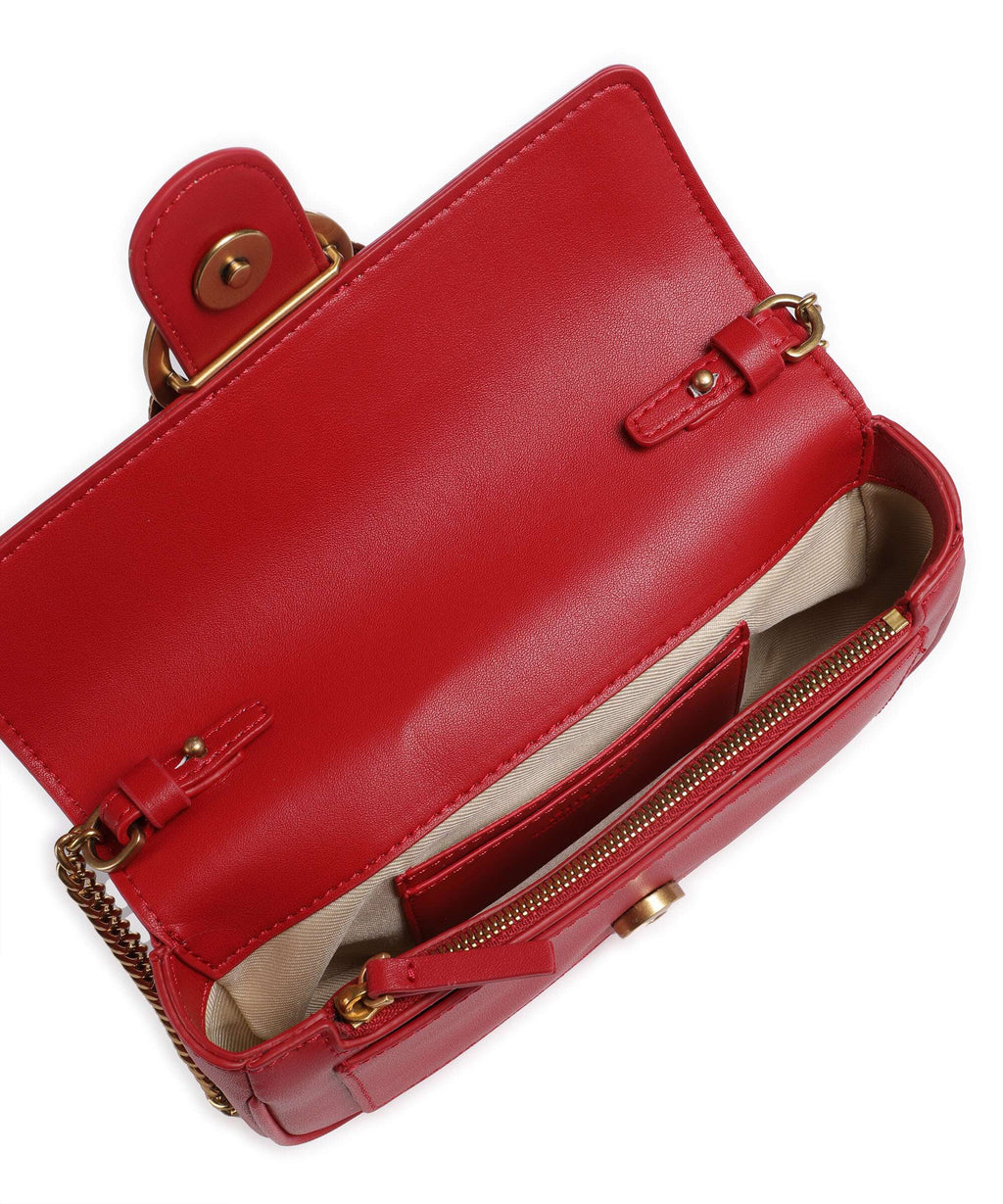 Pinko Love One Pocket Crossbody bag rosso/antique gold