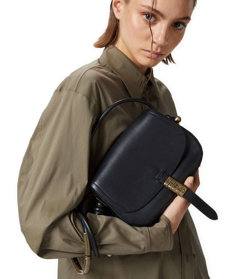 Pinko Saddle Mini Crossbody bag nero/antique gold