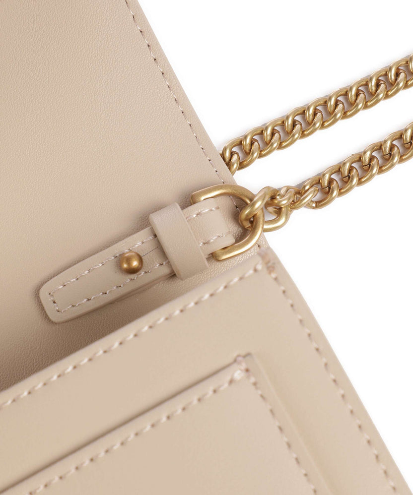 Pinko Love One Wallet beige/grigio fumo/antique gold