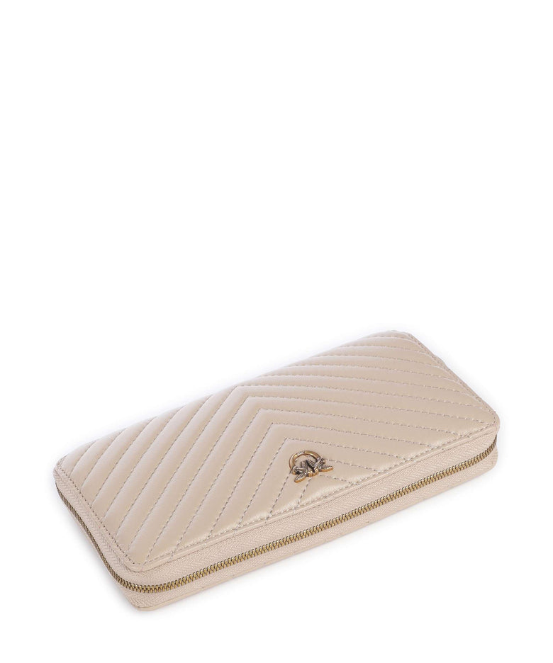 Pinko Ryder Wallet beige/grigio fumo/antique gold