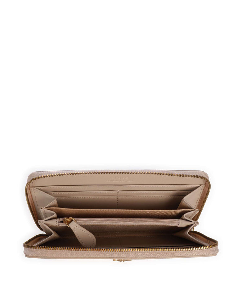 Pinko Ryder Wallet beige/grigio fumo/antique gold